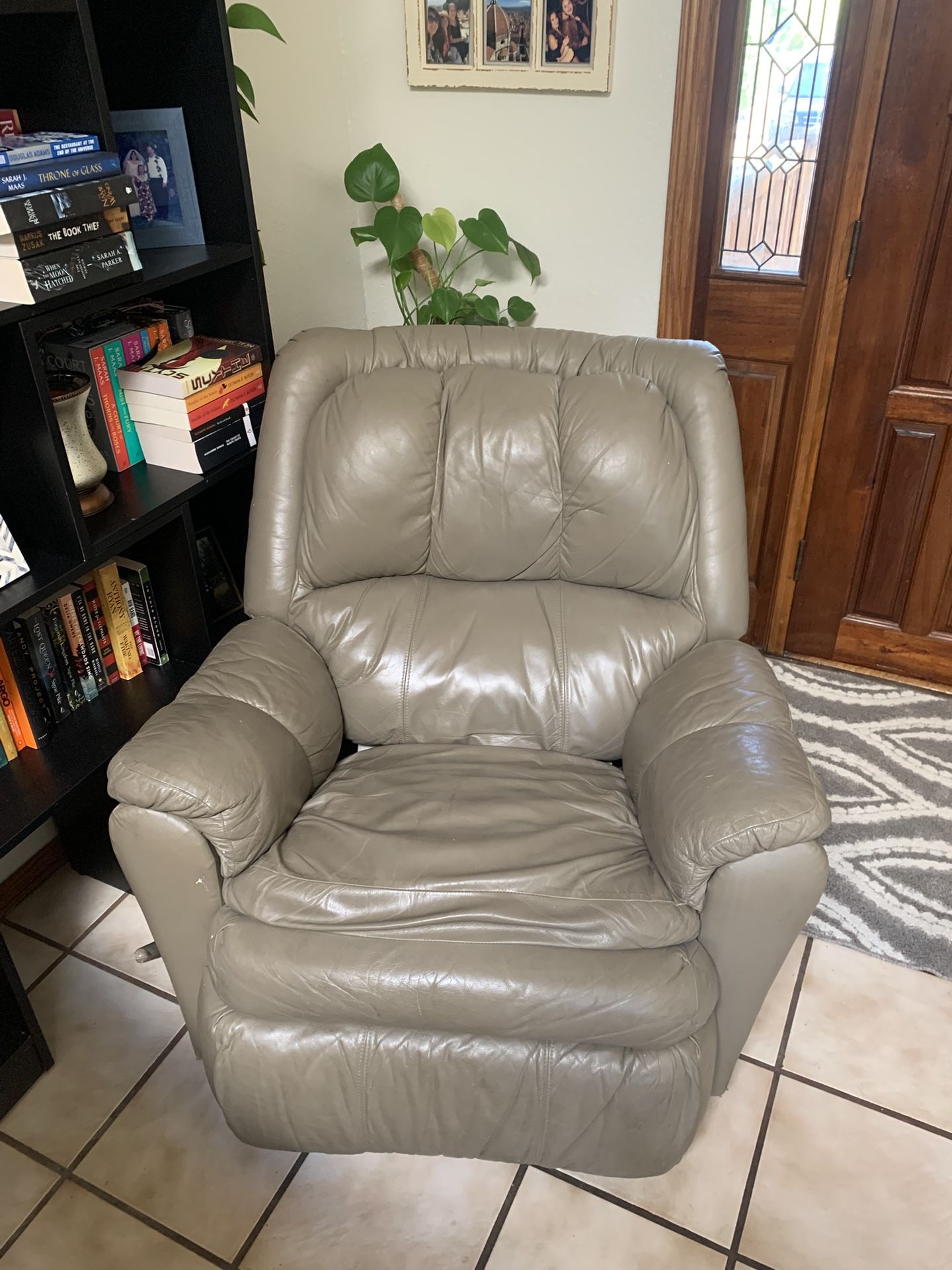Manual Leather Recliner