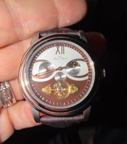 Lucien Piccard Open Heart Automatic (Sun & Moon Phase)