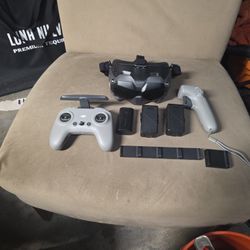 Dji Controler, Fpv Goggles, Avata Batteries+chargers