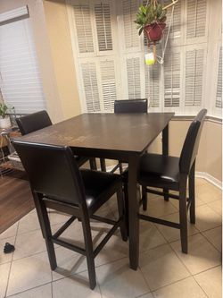 Espresso Counter-Height Dining Set
