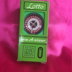 Spin A Winner Vintage Lotto Game1984
