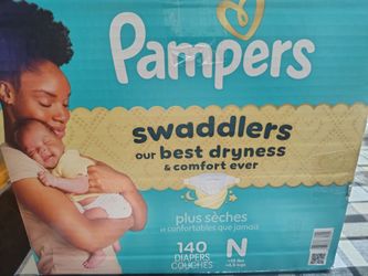 Pampers Swaddlers Newborn Diapers Size N 140 Count