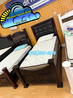 Twin wooden bed frame cama de madera nueva