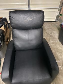 Black Recliner  Couch