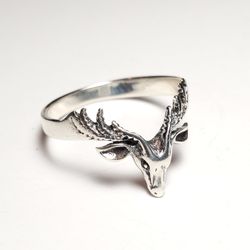 Deer Silver Ring