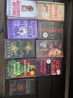 Lot of 9 Paperback Books – Mixed Fiction & Thriller