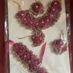 Indian bride Floral Jewelry Set 