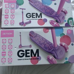 2 Brand New Girls Ages 3+ Jetson Scooters w/ light up wheels : Still in Packaging!!
