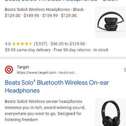 BEATS SOLO 3 Bluetooth Wireless Headphones