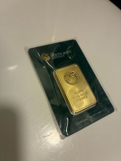 Perth Mint 1 oz 99.99% Pure Gold Bar