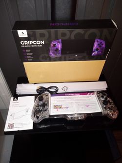 Brand New Nintendo Switch Nexigo Gripcon Controller Clear Crystal with LED