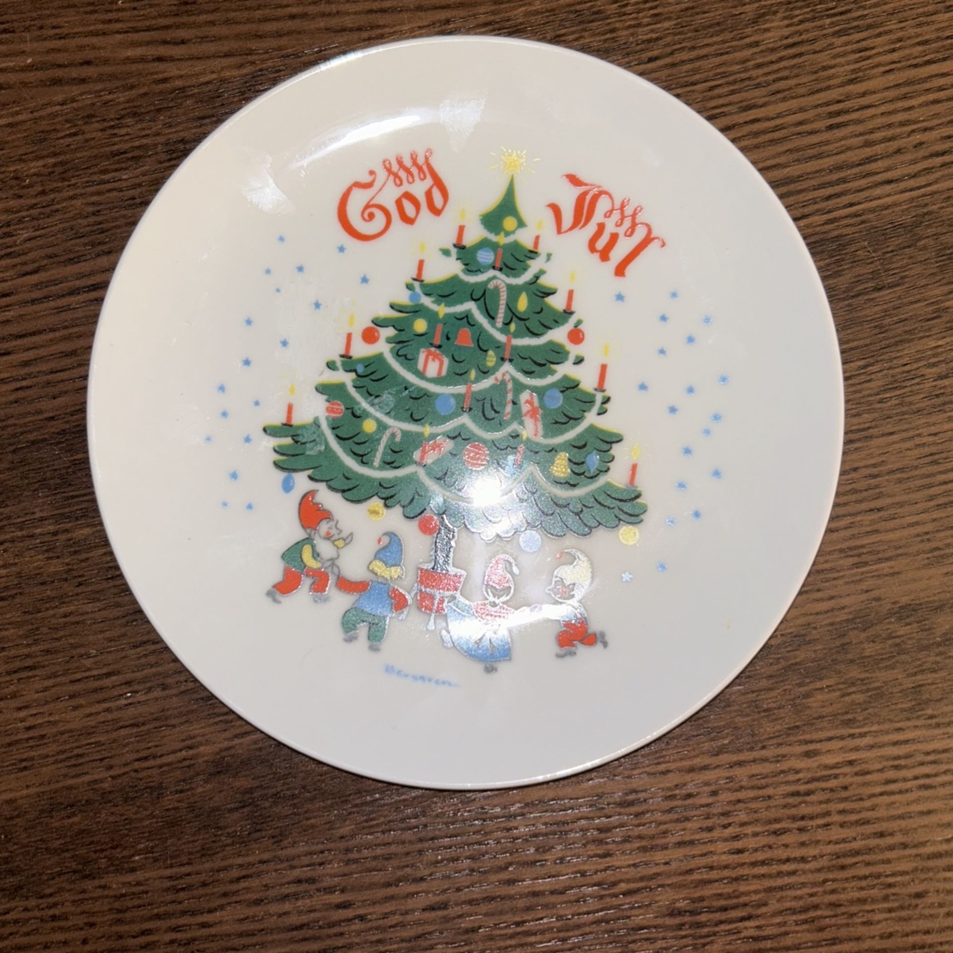 Vintage Collectible Christmas Plate