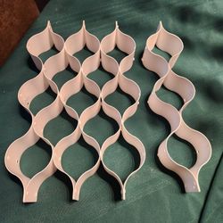 Set of 8 HONEYCOMB Drawer Organizer/Divider/Separator For UNDERWEAR, BRAS, SOCKS, etc. All are White Plastic. 
Each one measures 17" long x 2-3/4" in.