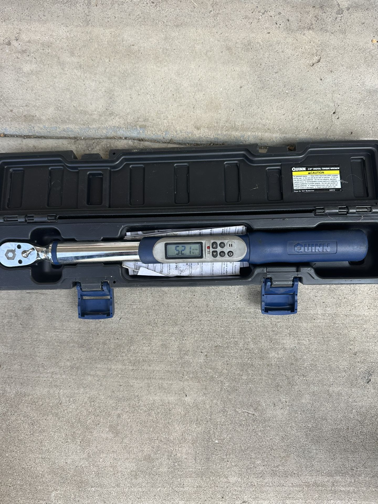 Quinn 1/2 Drive Angle Torque Wrench