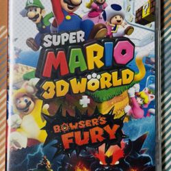 Super Mario 3D World + Bowser's Fury (Nintendo Switch, 2021) Tested With Case