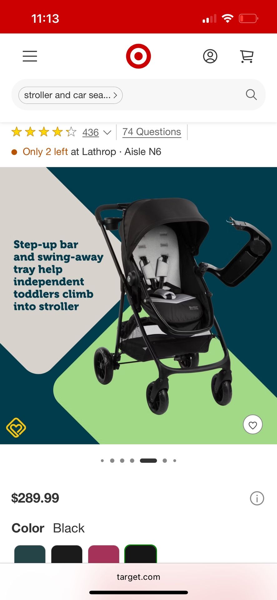 Safety First Stroller Bassinet