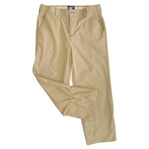 Lands End Boys Size 14 Uniform Khakis Pants Beige Tan