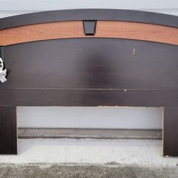 Queen size  -  Wooden headboard frame with outlet for convenience