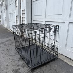 EveryYay Folding Metal Dog Crate (19”x30”x22”) 