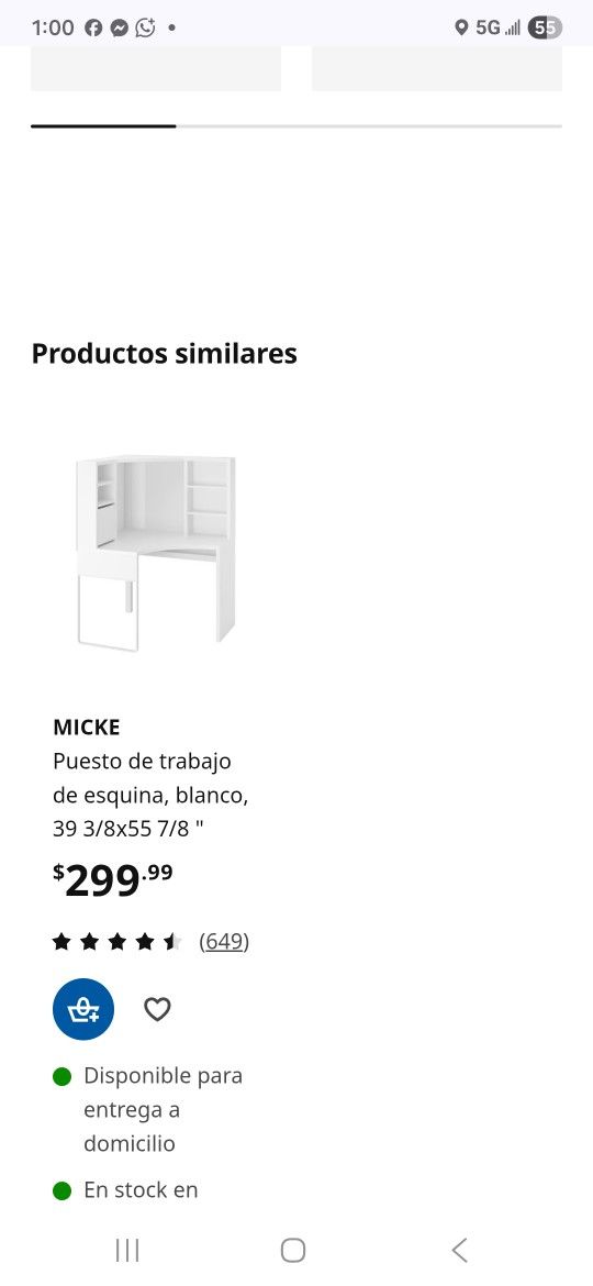 Mueble Esquinero Blanco
