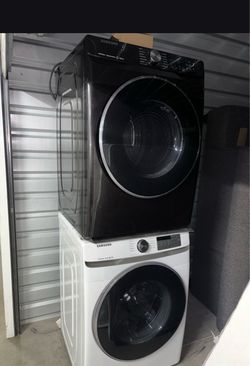 Samsung Front Load Washer & Dryer Set – White/Black