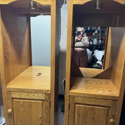 $50 each wood cabinets
