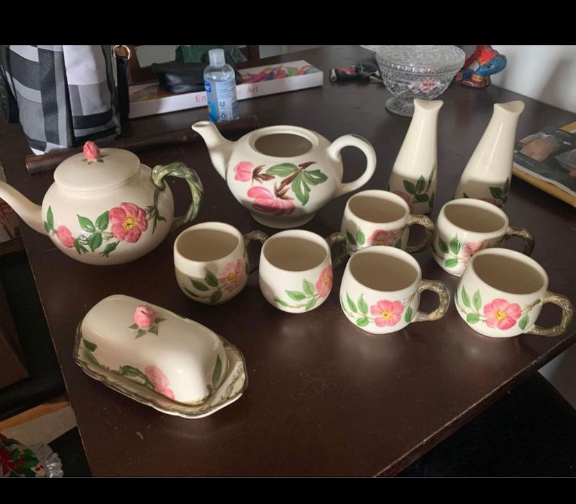 FRANCISCAN WARE Desert Rose - Vintage Tea Pot Set