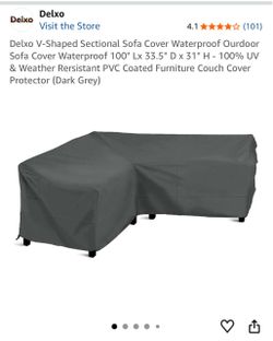 Waterproof outdoor sectional sofa cover