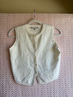 Madden Girl Cream Knit Sweater Vest