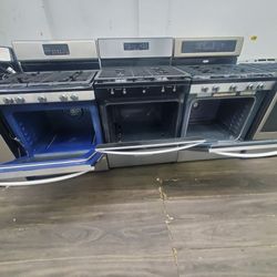 stove stainless white 4 five burner 375 and up pick up 301 saundview ave bronx NY 10473..LJP appliances warranty