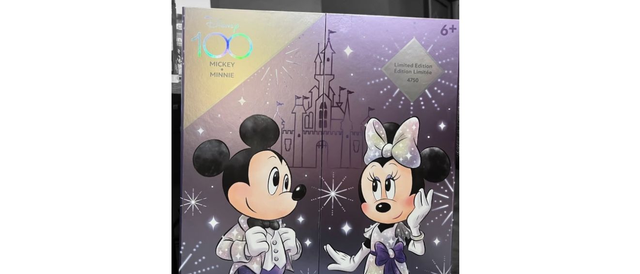 2023 Disney Parks Disney100 Mickey And Minnie Limited Edition Figurines