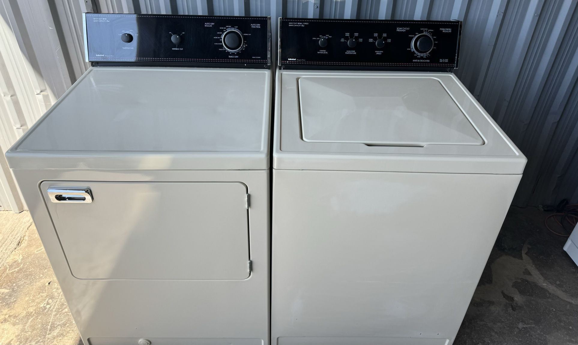 Admiral By Maytag Giant Size Capacity Plus Heavy Duty Washer/Gas Dryer (can deliver) 