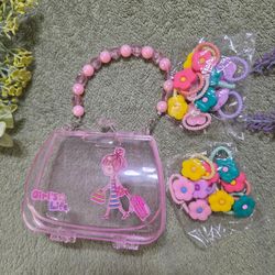 Hair tied ponytail mini Handbag  Hair Ties