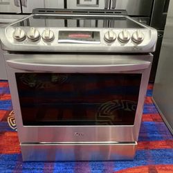LG slide Induction Range Stainless Steel 
