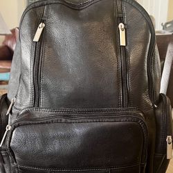 leather Laptop Backpack