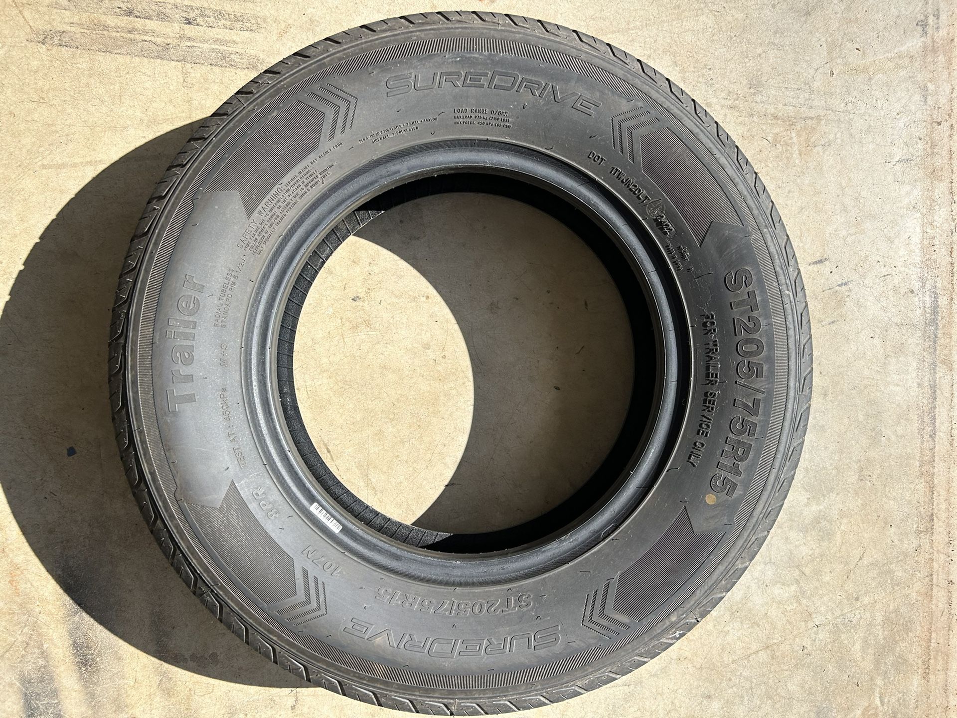 15 Inch Trailer Tire