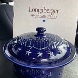 Longaberger Vintage Casserole, 2 Piece, and box. Stunning.