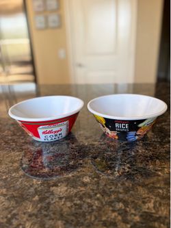 Vintage 2006 Kellogg's 100th Anniversary Melamine Cereal Bowls - Set of 2