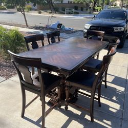 Large Dining Table & 6 Chairs 