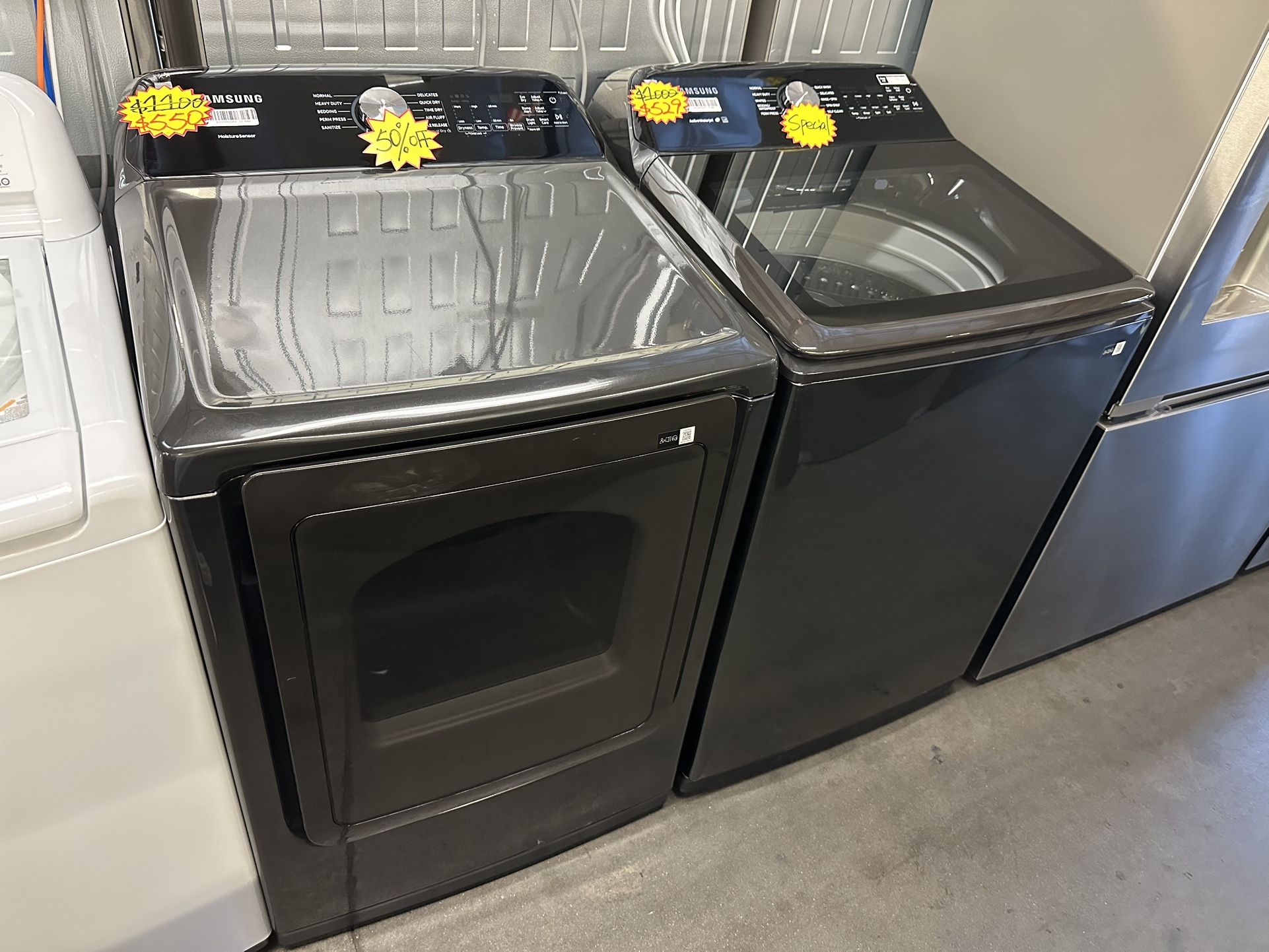 Samsung Top Load Washer and Gas Dryer Set🔥