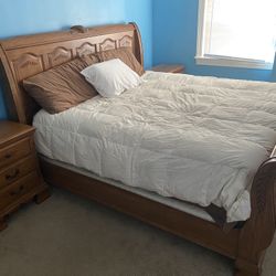 Solid Wood King Size Bedroom Set