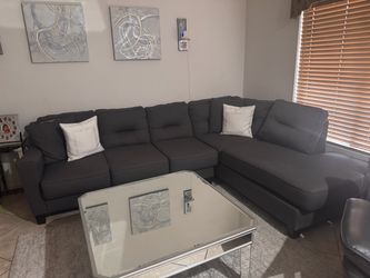 Dark gray sectional