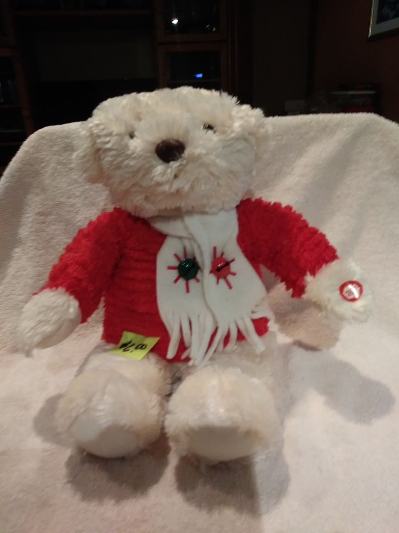 Christmas plus bear that plays Jingle Bells