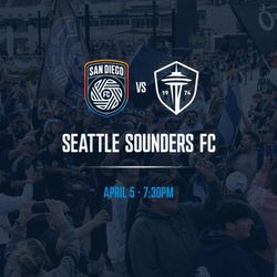 Seattle Sounders FC at San Diego FC
Sat Apr 5 at 7:30pm