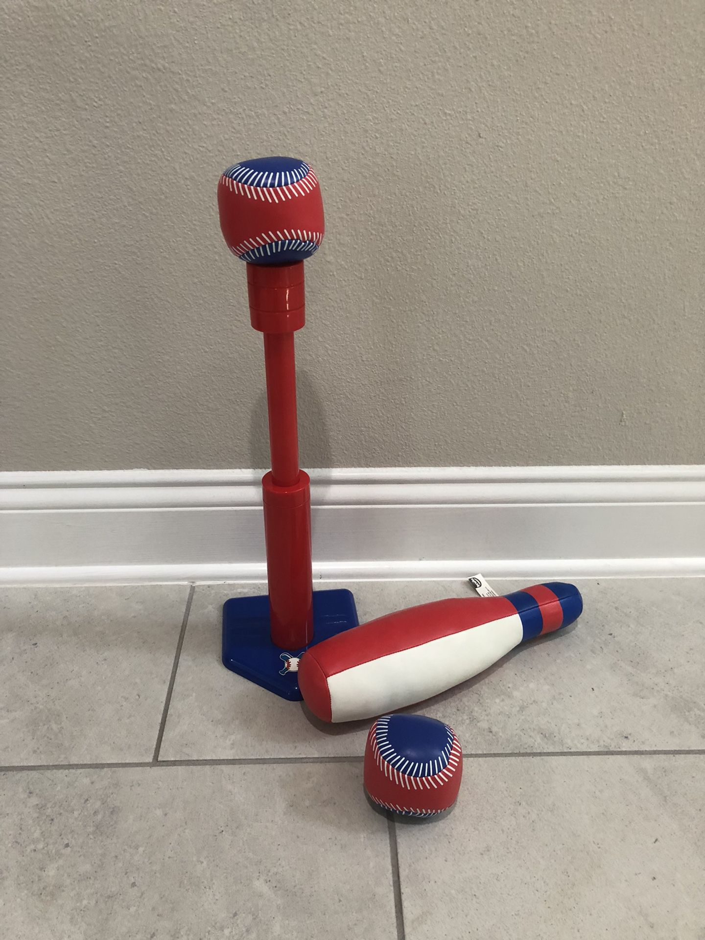Toddler Baseball Set With Adjustable Stand