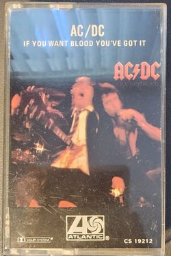 AC/DC if You Want Blood You Got It Cassette