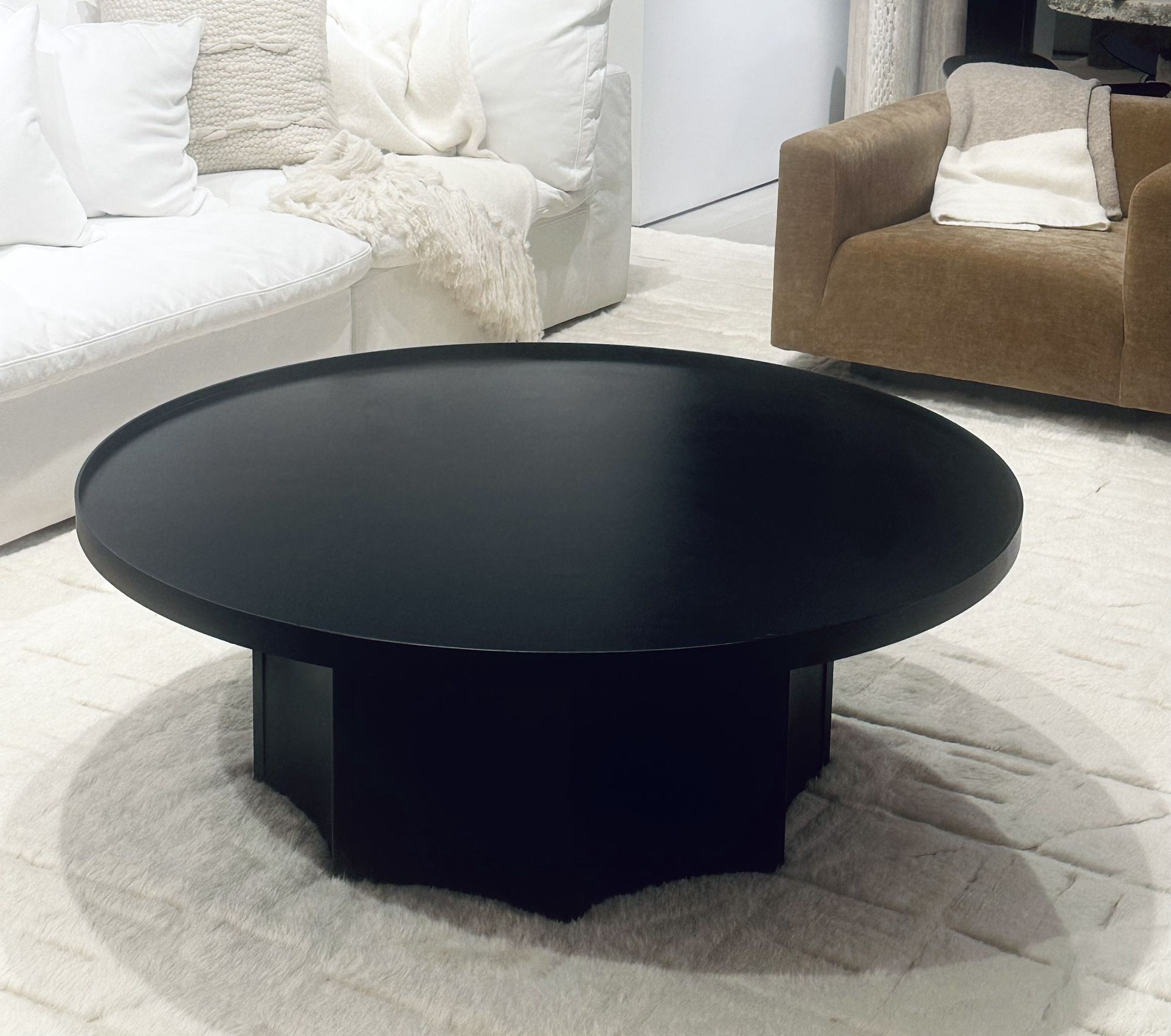 Stunning Black Steel Coffee Table - Noir Furniture