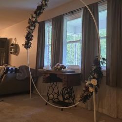 7.2 Round backdrop Stand + Black Fabric