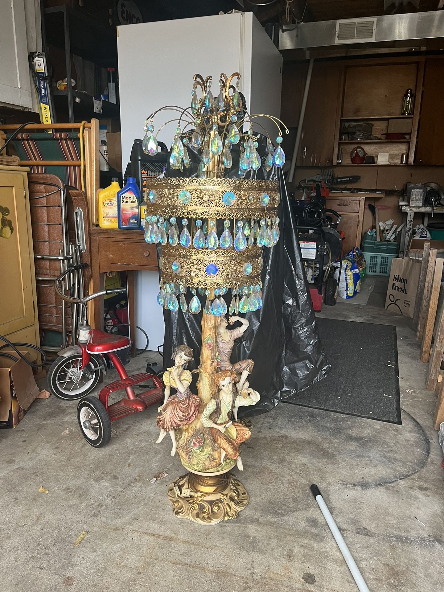 1970 Azzolin Brothers Capodiamonte Table Lamps