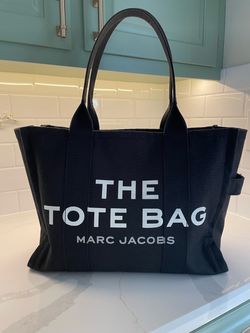 Marc Jacobs The Tote Bag Large Black Canvas